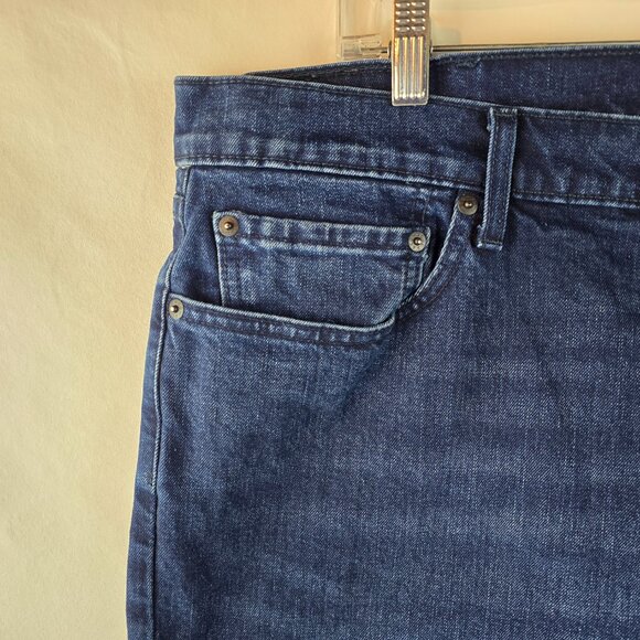 Levi's 550 Jeans Mens 42x32 Blue Denim Relaxed Fit Comfort Dark Wash Stretch A24 - Picture 4 of 11